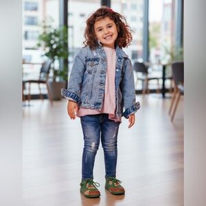 DICOSTA Vintage Kids T Strap Ankle Boot Leather Green Brown and Mustard